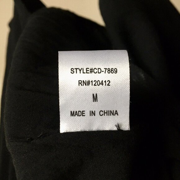 Cotton Candy LA Twirl Black Plunge Mini Flare Dress‎ Size M - Picture 8 of 8